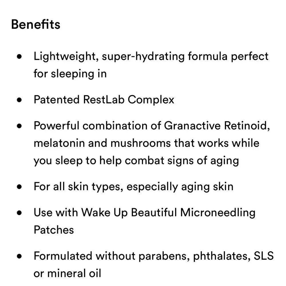LAST 1! Pacifica Wake Up Beautiful Overnight Retinoid Cream Moisturizer NEW